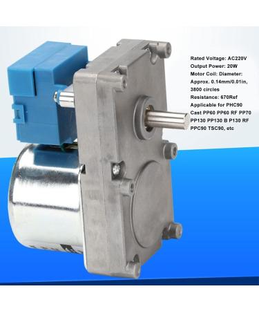 Folosafar Snail Feed Motor 20W - High Conductivity Wear-Resistant Stable AC220V Engine for Electrical Fireplaces - 3R/min 200kg.cm - Buy Online on GoSupps.com
