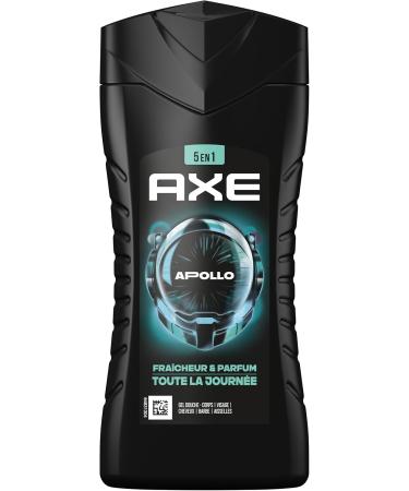  AXE - Apollo 5-in-1 Men's Shower Gel - 24h Moisturizing - 87% Natural Ingredients - Sage & Cedarwood Fragrance - Pack 12x250m - Buy Online on GoSupps.com
