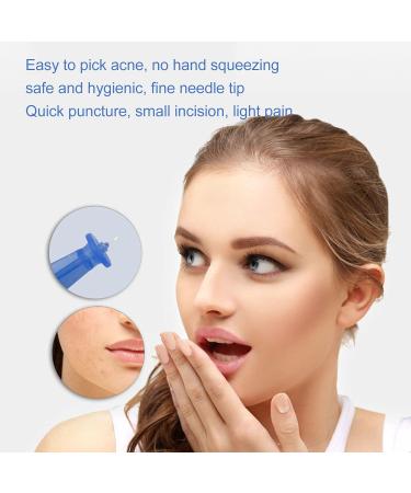 50Pcs Disposable Pointed Acne Pin Blackhead Remover Tool | Super Pointed Needle Extractor for Blackhead & Blemish Removal - Ideal for Estheticians and Beauty Salons - Buy Online on GoSupps.com