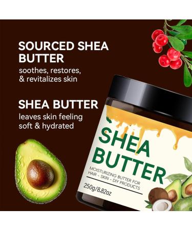Body Butter Shea Butter Soothes and Softens Dry Skin Deep Body Moisturizer to Soothe & Nourish Dry Sensitive & Eczema Skin Long-Lasting Hydration for Body Face and Hair 8.8 oz - Buy Online on GoSupps.com