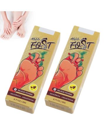 2PC Nutrition Foot Cream Foot Deodorant Cream for Odour Skin Therapy Cream Itching Sweating Scaling and Blisters Refreshing Soothing and Calming Convient Aussi Bien aux Hommes Qu'aux Femmes