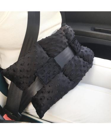 Ostomy Seat Belt Pillow Stoma Seatbelt Protector Ostomy Bag Cover Pillow for Driving Ileostomy Ostomy Support Pillow Urostomy Supplies Car Women Men Minky Dot Black