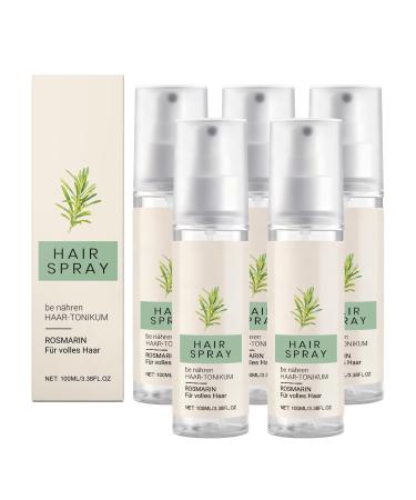Spray capillaire au romarin QPJUVC - Huile de biotine bio et eau de romarin pour cheveux clairsem s s rum volumisant non gras pour femmes et hommes soin des cheveux secs et ab m s (5)