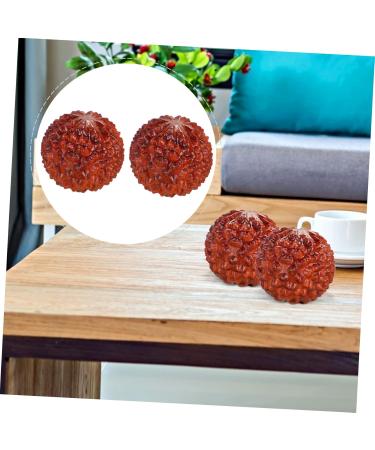 Handmade Chinese Massage Balls - Healeved 6 Stk Carving Wooden Baoding Balls for Meditation & Relaxation - Buy Online on GoSupps.com