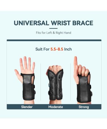 Wrist Brace for Carpal Tunnel Relief | Adjustable Support Splint for Tendonitis Arthritis & Injuries | Left & Right Hand - B21 - Buy Online on GoSupps.com