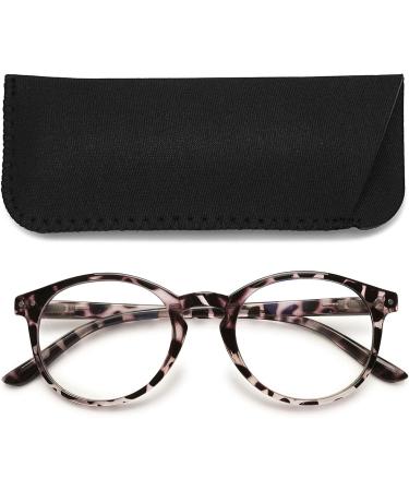 MAGIMODAC Women Computer Reading Glasses - Blue Light Filter Oval Design Gray Leopard 2.0 Dioptria Visual Aid Ideal for Reading & Eye Protection - Buy Online on GoSupps.com