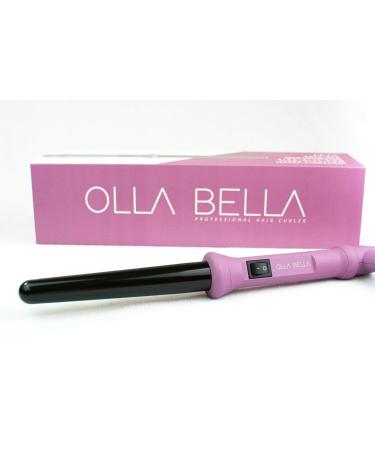 Olla Bella Pro Collection Curling Iron Rubber Finish Graduated Cylindr-Plum Blush