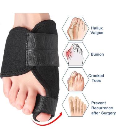 Adjustable Toe Rails & Bandages for Hallux Valgus - Pain Relief for Toes (2 Pack) - Buy Online on GoSupps.com