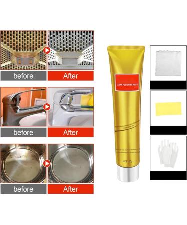 3Pcs Raturv Metal Polish Cream Raturv Chrome Polish Ultimate Metal Polish Cream Stainless Steel Polishing Kit Multifunction Dust & Rust Remover Polisher - Buy Online on GoSupps.com
