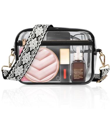 Upifen transparent bag for stadium events transparent bag women crossbody shoulder bag with adjustable belt waterproof stadium pocket with adjustable straps - Buy Online on GoSupps.com