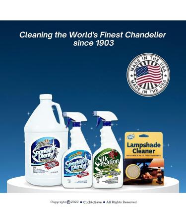 Sparkle Plenty Chandelier Cleaner - No Wipe Drip Dry Spray for Crystal & Glass - 32 oz 1 Gallon - Pack of 2 - International Shipping Available - Buy Online on GoSupps.com