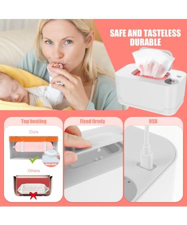 Adjustable Baby Wipe Warmer with Thermostat - Prevent Dry Wipes | USB Powered for Car and Home | White Baby Nursery Essential - Buy Online on GoSupps.com