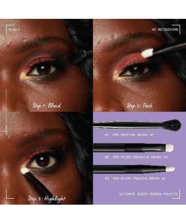 NYX Ultimate Queen Eyeshadow Palette | Professional Makeup - Bold Shades & Versatile Looks - Buy Online on GoSupps.com