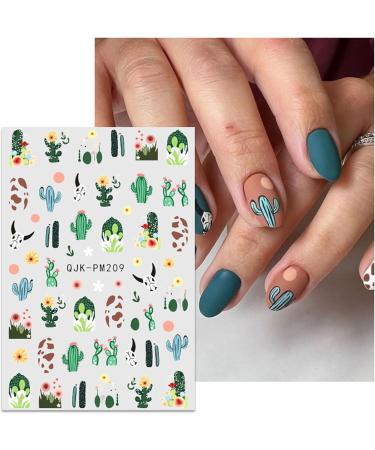 JMEOWIO 10 Sheets Flower Nail Art Stickers Decals Self-Adhesive Spring Summer Line Colorful Floral Nail Supplies Nail Art Design Decoration Accessories - Buy Online on GoSupps.com