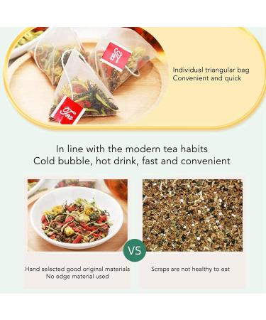 Chrysanthemum Cassia Seeds Tea Bags - Cold & Hot Brew Herbal Drink Sachets (120g) - Buy Online on GoSupps.com