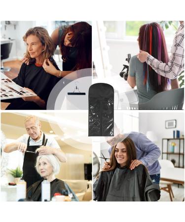 Hair Extension Wig Storage Bag Long Wig Storage Bag with Wooden Hanger Dustproof Bag for Hair Extensions Portable Dustproof Hair Extensions Carrier Holder Black - Buy Online on GoSupps.com