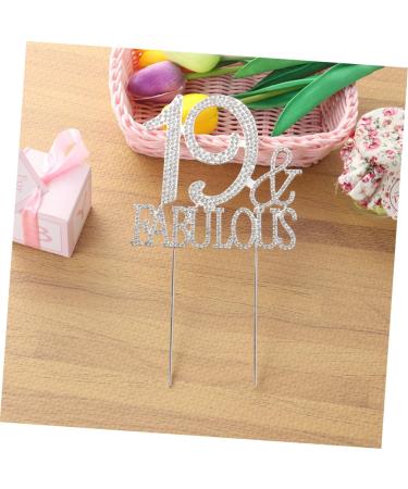 ibasenice 3pcs 19 Crystal Headpiece Pearl Headpiece Crystals Decor Birthday Cake Pick Food Decor Topper Appetizer Picks Rhinestone Cake Picks Food Decoration Supplies Cake Topper Cocktail - Buy Online on GoSupps.com