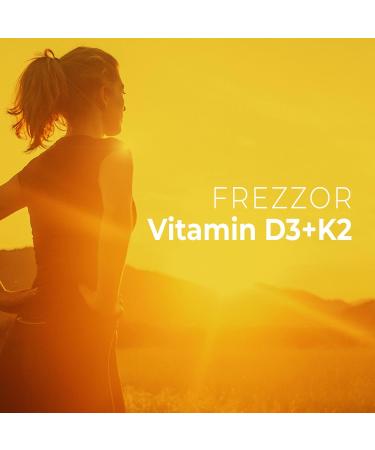 FREZZOR Vitamin D3 and K2 Caps High Potency D3 2000IU and K2 (MK7) 80mcg Unique VIT D3 from 100% New Zealand Sheep's Wool Lanolin. 180 Softgels 3 Month Supply - Buy Online on GoSupps.com