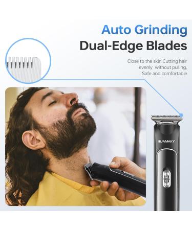 Ultimate Cordless Beard Trimmer for Men | 6300RPM T-Edgers 120 Min Run 3 Combs & Spotlight - International Shipping - Buy Online on GoSupps.com
