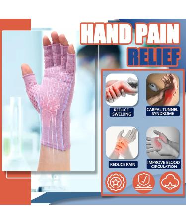 Buy DRNAIETY Arthritis Compression Gloves - 2 Pairs Anti-Slip for Men & Women Medium Purple - International Shipping Available - Buy Online on GoSupps.com