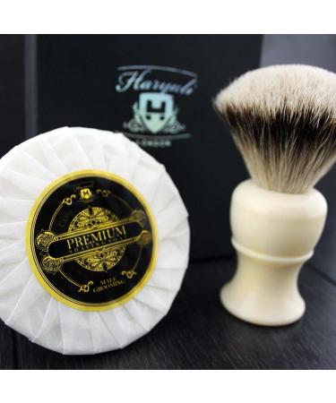 Luxury White Badger Hair Shaving Brush & Premium Shaving Soap - International Shipping Available - Buy Online on GoSupps.com