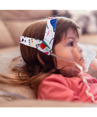 No-Slip Nebulizer Head Strap | Adjustable Mask Holder for Kids | Cool Mist Inhaler Accessories (Geometric Pattern - Buy Online on GoSupps.com