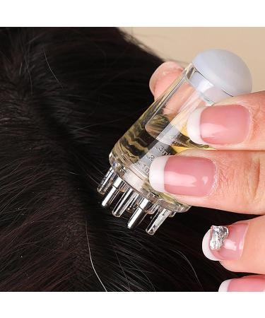 2 Pcs Hair Oil Applicator Bottle Hair Scalp Applicator Portable Liquid Oil Dispenser Root Comb Applicator Bottle Mini Hair Raising Solid Hair Massage Tool Scalp Massage Comb With Roller Ball 1/2 Pcs White+gray - Buy Online on GoSupps.com