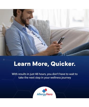 Allergy Hero Comprehensive Allergy & Food Sensitivity Combo Test Kit 581 Food & Environmental Items Tested for Adults & Kids Easy & Pain-Free at-Home Collection with Accurate Results - Buy Online on GoSupps.com