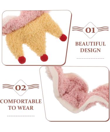 minkissy Spa Headband for Washing Face Cute Crown Design Makeup Headband Soft Coral Fleece Skincare Hair Band Face Wash Headband for Women Girls - Buy Online on GoSupps.com