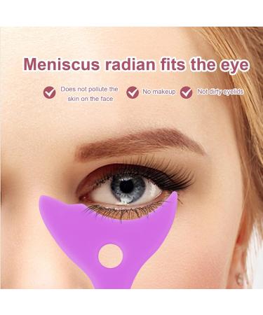YOXIER Mascara Guard 3 In 1 Makeup Mascara Shield Wear-Resistant Makeup Tool Purple - Buy Online on GoSupps.com