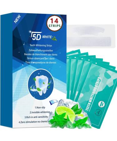 Enamel-Safe 5D Teeth Whitening Kit for Sensitive Teeth - 30-Minute Express Whitening - Non-Toxic Formula - 14 Pcs (7 Treatments) - Buy Online on GoSupps.com