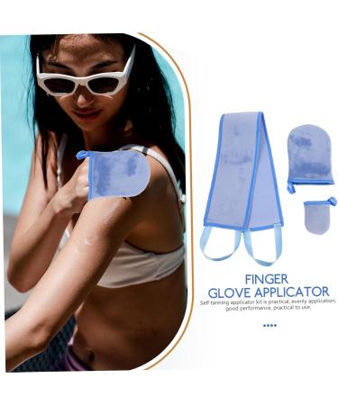 POPETPOP 1 Set Gloves Back Tanning Applicator for Adult Lotion Back Applicator Back Applicator for Tanning Lotion Applicator for Back Self Tanning Mitt Applicator Thumb Flocking - Buy Online on GoSupps.com