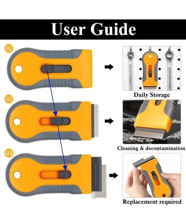 Surcotto Glass Hob Oven Cleaning Tool with 6 Replacement Spare Parts - For Ceramic Hobs, Oven Doors & Windows - Buy Online on GoSupps.com