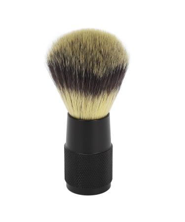 Shaving Brush Black Alloy Handle Soft Bristles Synthetic Foaming Beard Brush for Men Quick Lather