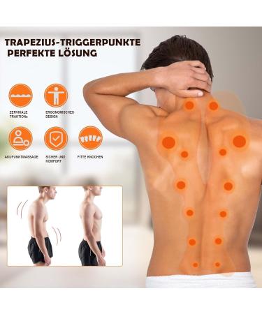 Trapezius Stretcher & Trigger Point Massage Device for Neck and Shoulder Relief - Ultimate Upper Back Relaxation - Buy Online on GoSupps.com