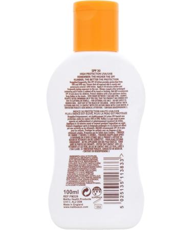 Malibu Sun SPF 30 Lotion 100ml - Medium Protection Sun Cream with Water Resistance and Vitamin Enrichment - Buy Online on GoSupps.com
