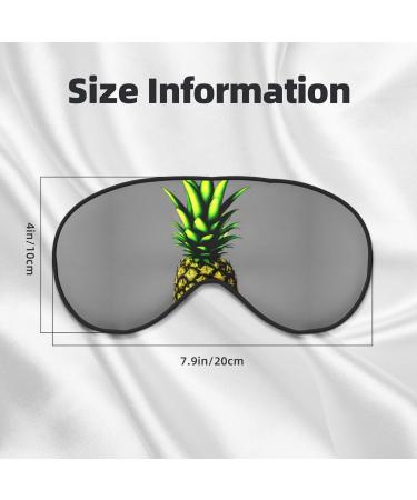 Cartoon Pineapple Sleep Mask - Unisex Adjustable Buckle Eye Mask for Travel Yoga & Home Naps - Buy Online on GoSupps.com