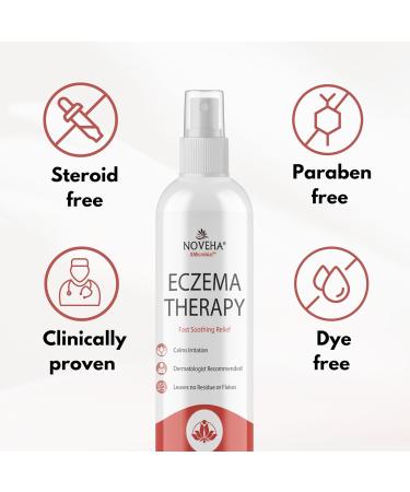 NOVEHA Eczema Relief | Soothing Hypochlorous Acid Spray | Skin Care for Kids & Adults | Fast Relief | Gentle Natural Hydration for Dry Sensitive Skin | 8 OZ Eczema Spray - Buy Online on GoSupps.com