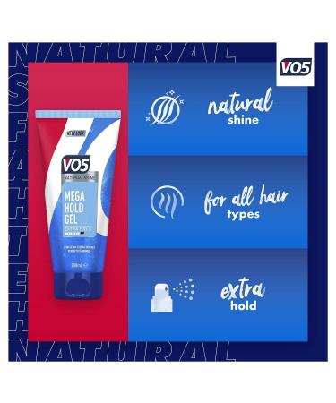 VO5 Mega Hold Styling Gel 200ml - Strong Hold Hair Gel - Buy Online on GoSupps.com