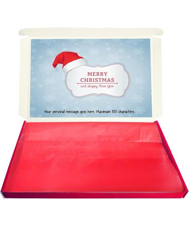 Personalised SANTAS HAT Christmas Chocolate Selection Box - Buy Online on GoSupps.com