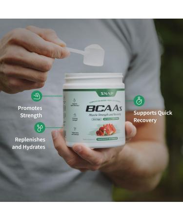 Snap Supplements Nitric Oxide Booster + BCAA Complete EAA Matrix Powder Bundle 90 Vegetarian Capsules + 30 Servings Pomegranate Watermelon - Buy Online on GoSupps.com