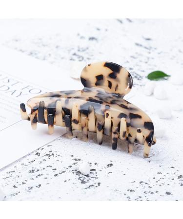 Prettyou Large Handmade Celluloid French Barrette Tortoise Shell Hair Clip for Women - Buy Online on GoSupps.com