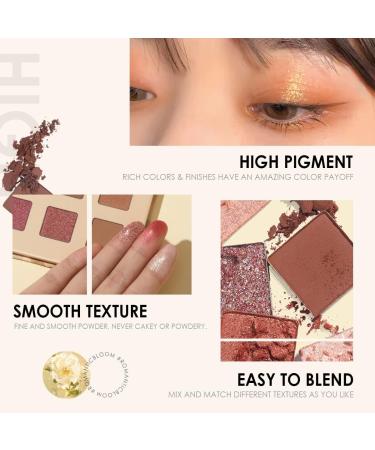 DUnLap Beauty Palette 12 Shades Eyeshadow Palette Fine and Smooth Powder Pressed Matte Glitter Eyeshadow Makeup Professional Eyeshadow Palette - Buy Online on GoSupps.com