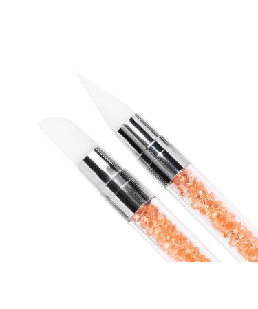 Emmi Nail Silicone Brush Set 5 Pcs for Gel Nails 3D & UV Art | Disinfected & Perfect for Color Gels - Buy Online on GoSupps.com