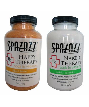 Spazazz Spa and Bath Crystals - Happy Therapy/Naked Therapy 2 Pack