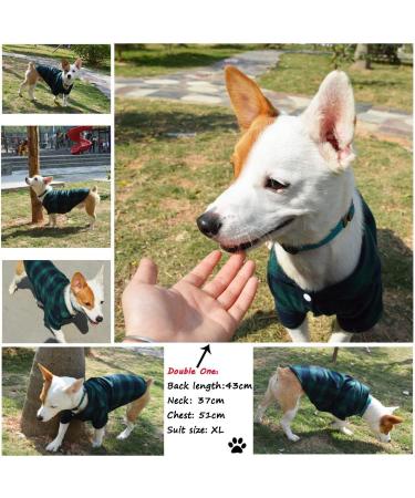 Koneseve Green Plaid Dog Shirt - Stylish Pet Clothes for Small Dogs - Medium Size - Buy Online on GoSupps.com