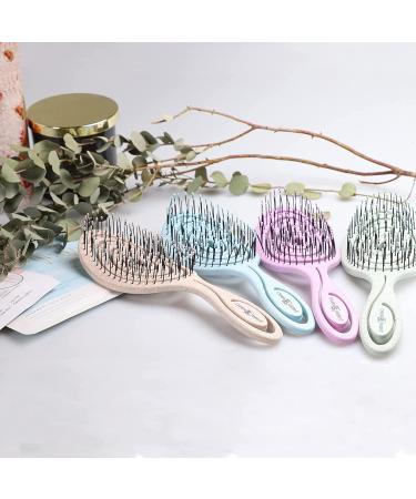 CHIARA AMBRA Bio Friendly Detangling Brush for Thick & Curly Hair - Vegan Vent Hairbrush - Nature Beige - Buy Online on GoSupps.com