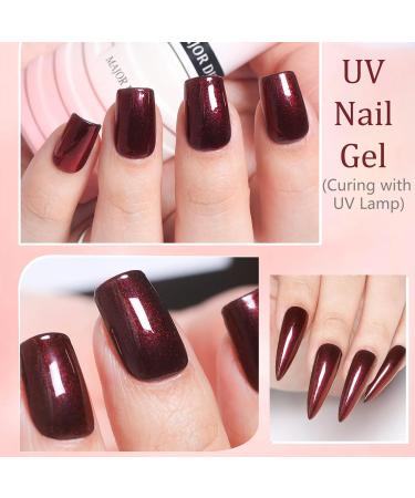 Brown Holographic Gel Nail Polish - Magic Chameleon Laser Effect UV Gel Nail Polish - Glitter Gel Nail Varnish - Chrome Nail Gel Polish for Home Soak-off DIY Manicure Nail Art - Buy Online on GoSupps.com