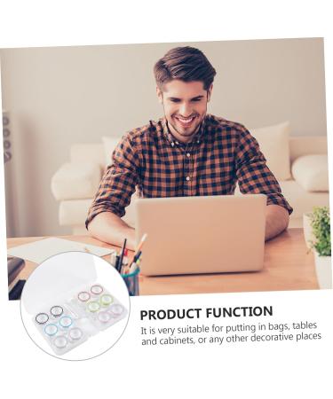 Buy Homsfou Colored Contact Lens Container - Stylish & Portable Storage Box for Travel | Ideal for Chinese Balls & Lentil Holders | Shop Internationally! - Buy Online on GoSupps.com