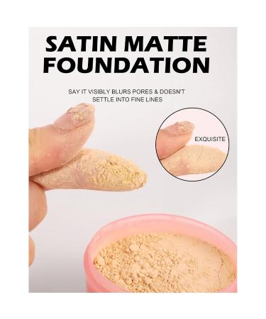 Oil Control Loose Powder | Lightweight Setting Foundation Makeup | Minimize Pores & Long Lasting | 0.67oz with Powder Puff (V02) - International Shipping - Buy Online on GoSupps.com